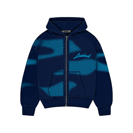 Dotted Hoodie (Blue)